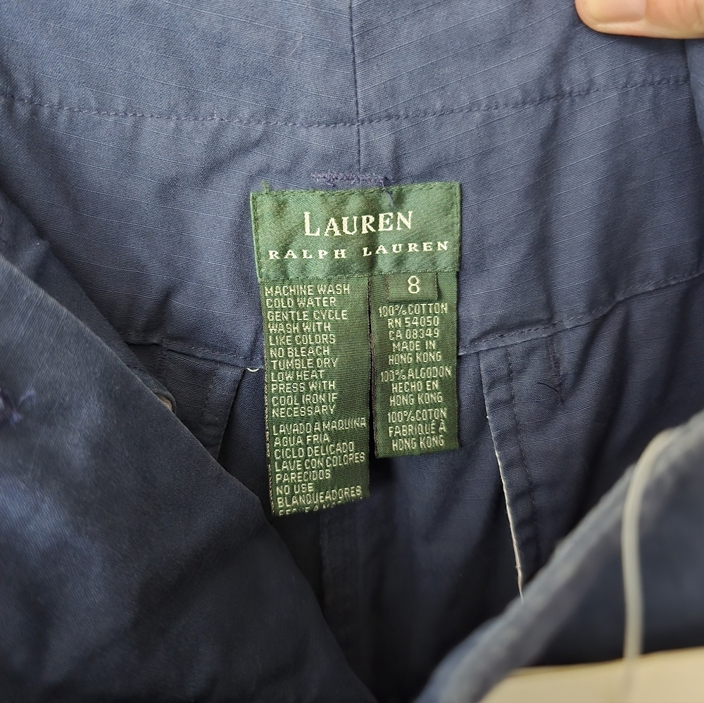 Lauren Ralph Lauren Women's Convertible Zip Off Cargo Pants Rip Stop  8 *read - Picture 13 of 13